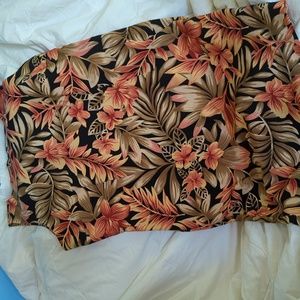 Size 18 black and floral print dress